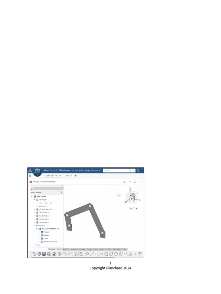 4Bar Linkage Kinematics in xDesign | PDF | Mechanics | Kinematics