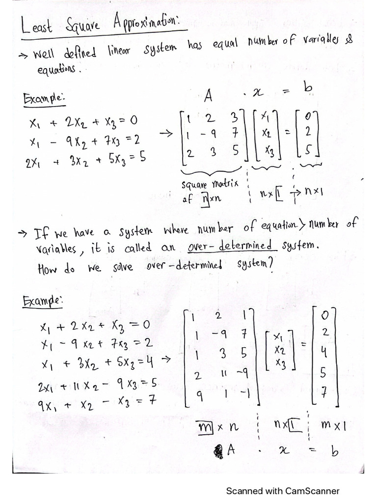Least Square 1 | PDF
