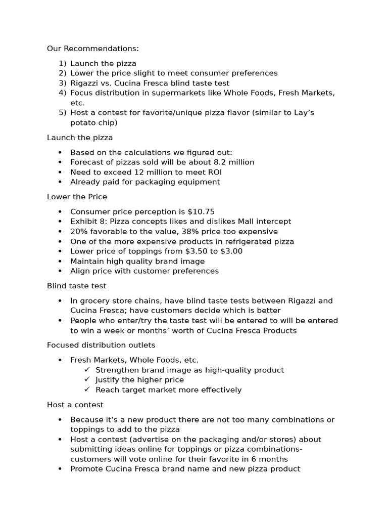 Our Recommendations | PDF