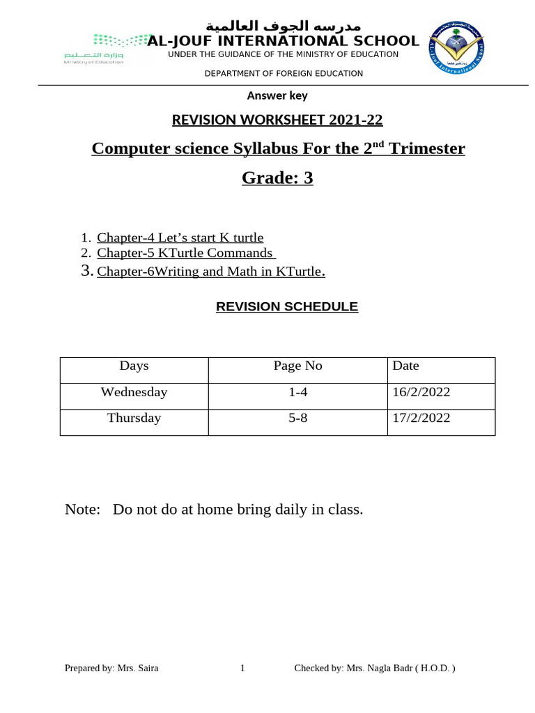 Computer Science Revision for Grade 3 | PDF | System Software | Software
