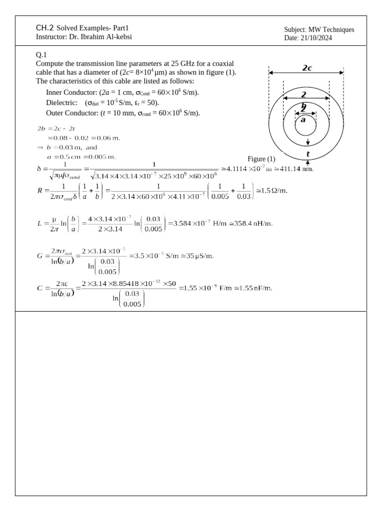 Transmission Line Parameter Calculations | PDF