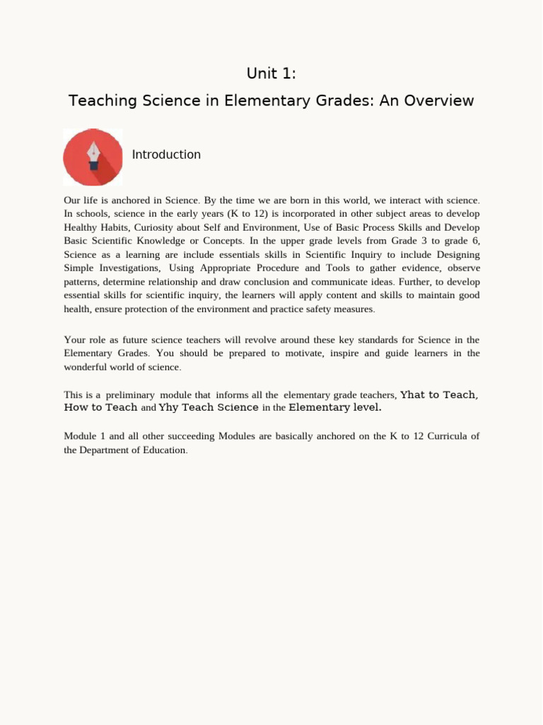 The Science Framework in The K To 12 | PDF | Science | Constructivism ...
