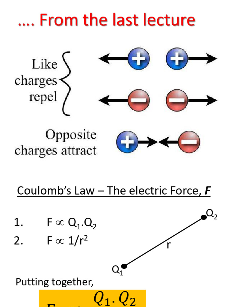 Understanding Coulomb's Law and Electric Force | PDF | Force | Physical ...