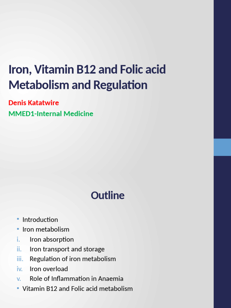 Iron and Vitamin B12 Interaction | PDF | Vitamin B12 | Anemia