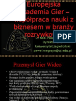 Europejska Akademia Gier - Współpraca Nauki Z Biznesem W Branży Rozrywkowej