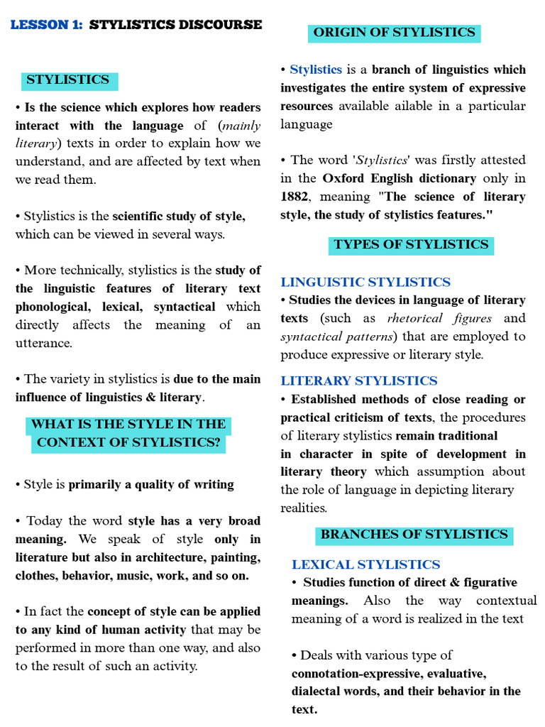 Stylistic Rhetoric 20250821 210604 0000 | PDF | Rhetoric | Linguistics
