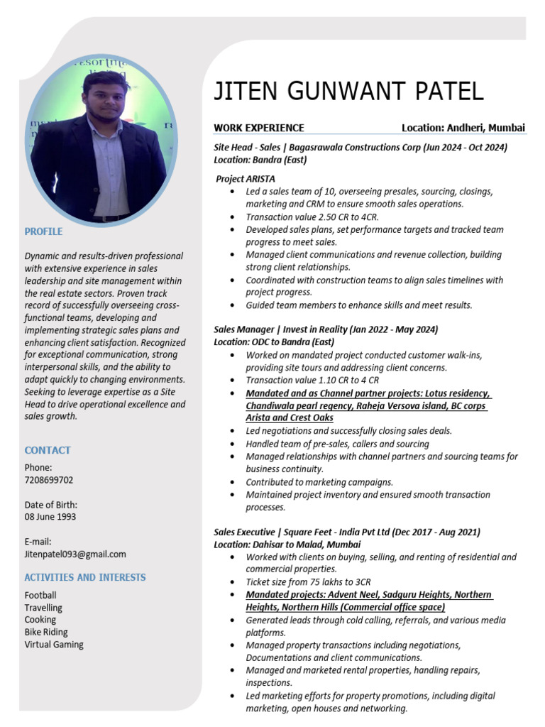Jiten Patel 810382a6f2 | PDF | Sales | Social Psychology