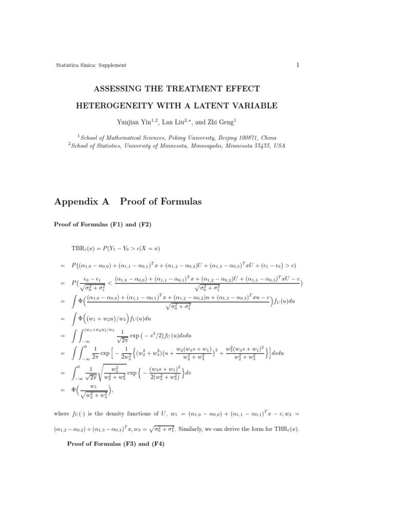 Treatment Effect Heterogeneity Analysis | PDF | Statistical Theory ...