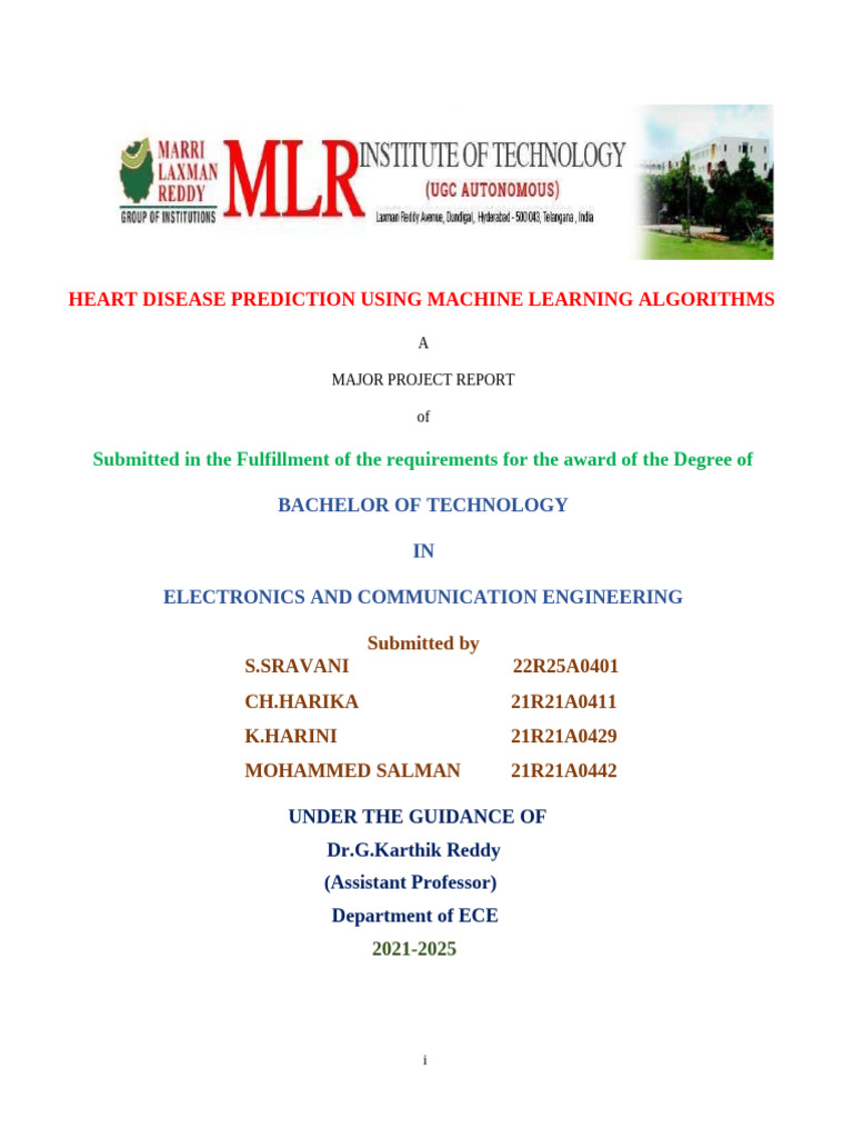Heart Disease Prediction with ML Techniques | PDF | Machine Learning ...