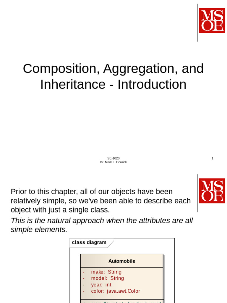 Understanding Composition and Aggregation | PDF | Inheritance (Object ...