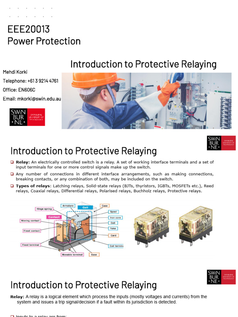 Topic 01-3 | PDF | Relay | Transformer