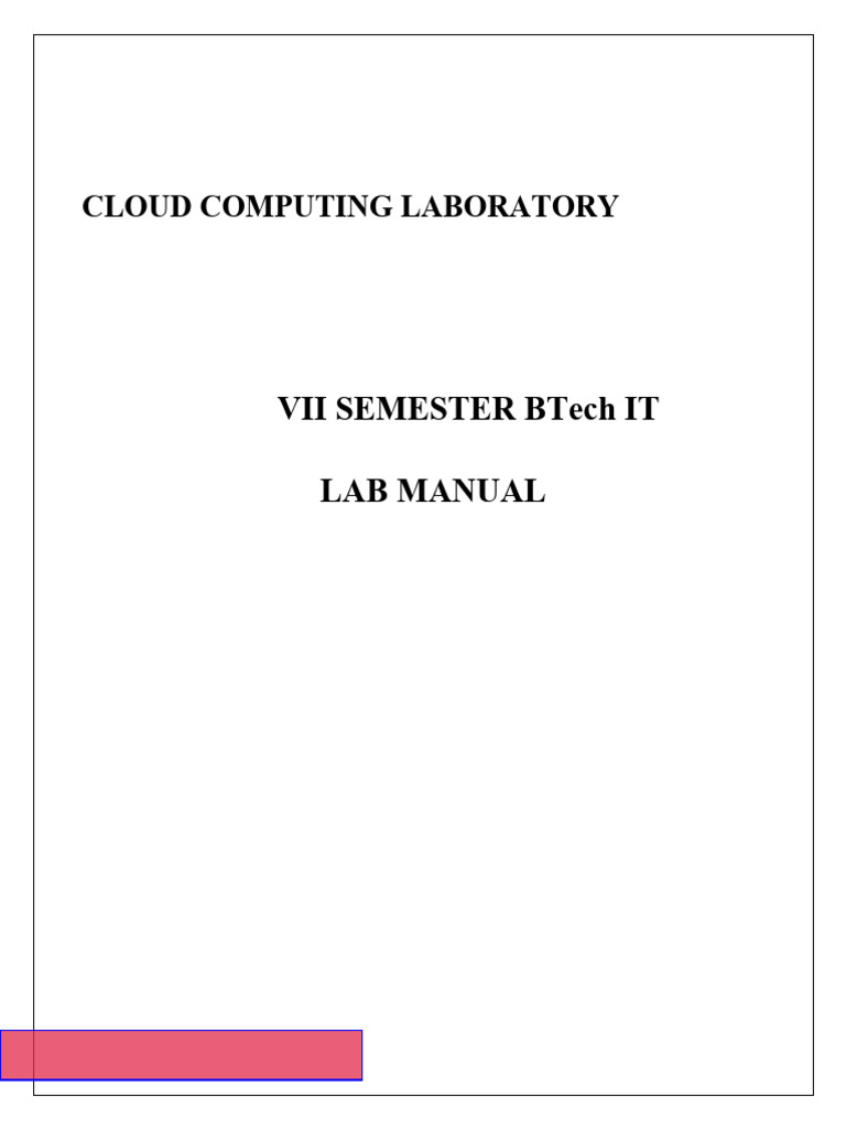 Cloud Computing Lab Manual Overview | PDF | Apache Hadoop | Computer ...