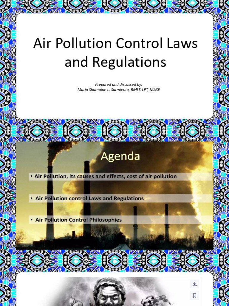 Philippine Clean Air Act Overview | PDF