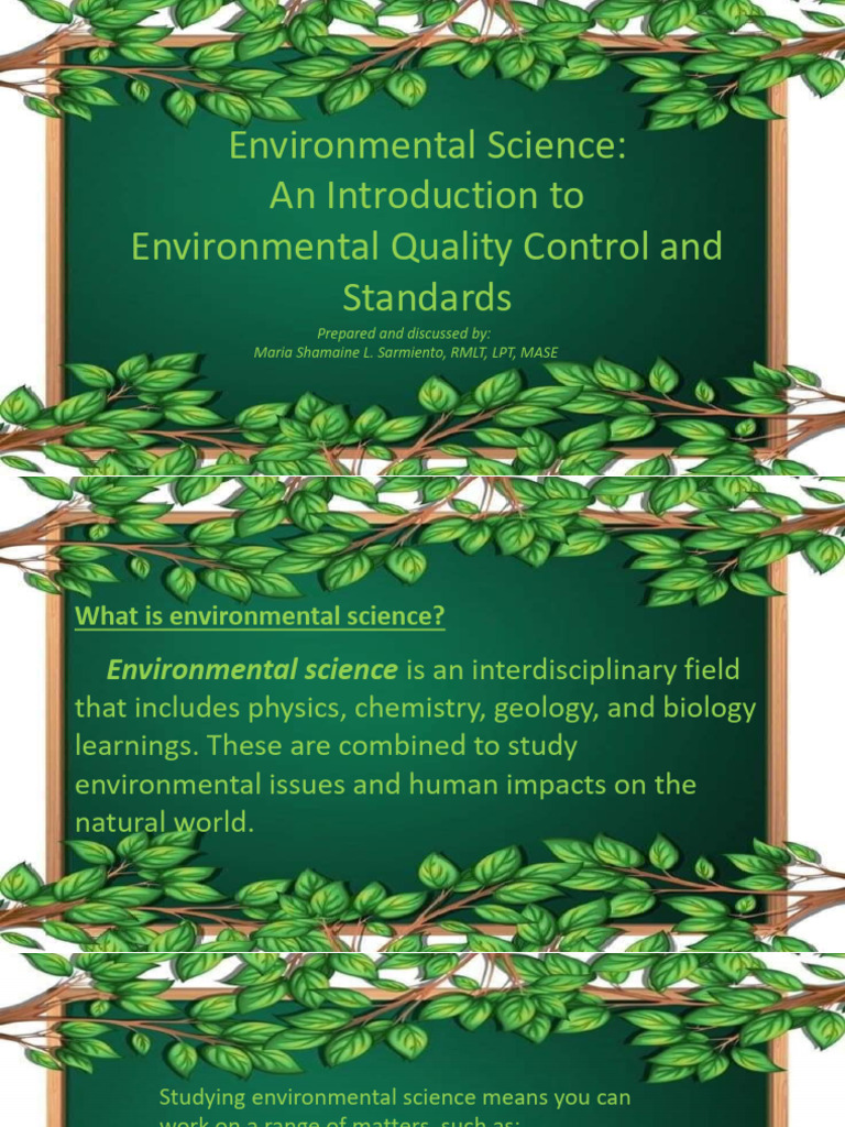 Environmental Quality Standards Overview | PDF | Waste | Environmental ...