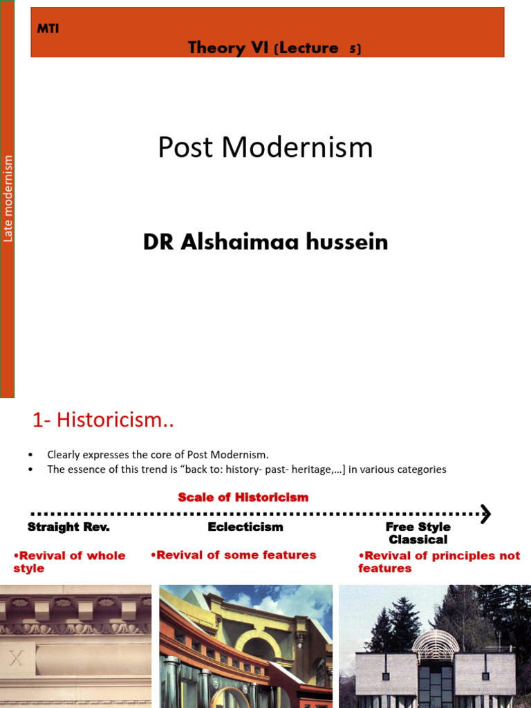 Post Modernism +jems Steel+ Micheal Graves | PDF | Architectural Design ...
