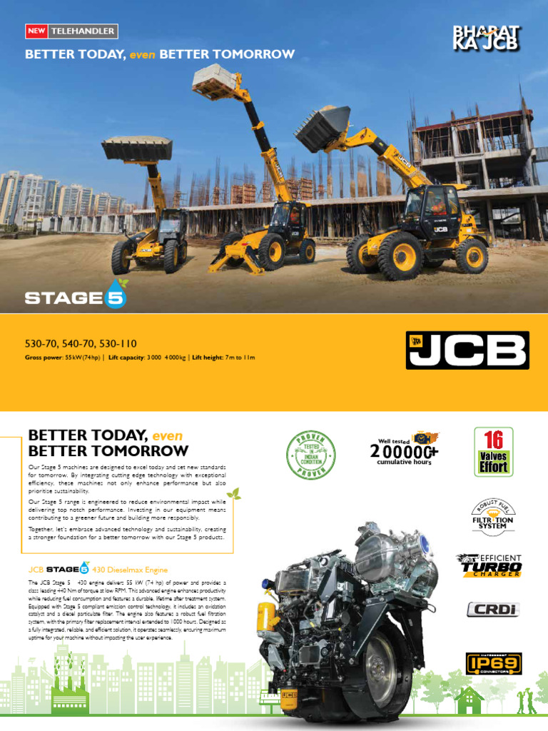 En In+ Telehandler+ Range e Brochure LR | PDF | Engines | Truck