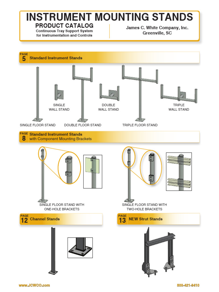 Instrument Stands Catalog | PDF | Steel | Materials