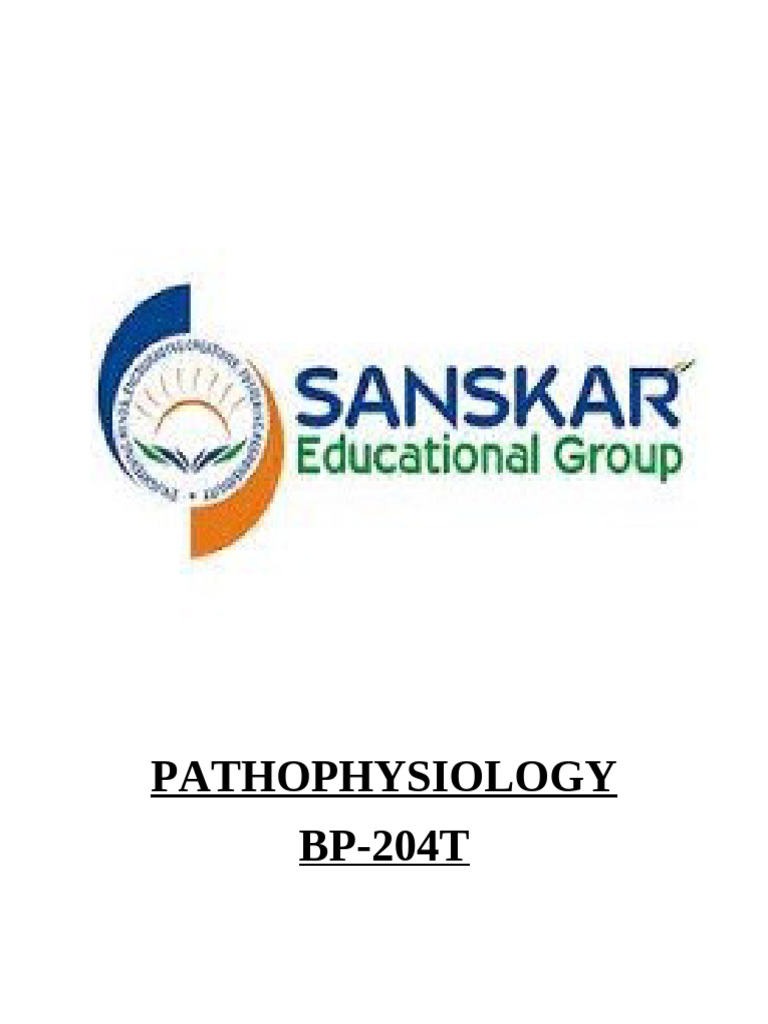 Pathophysiology-Unit-1 Easy Explanation PDF | PDF