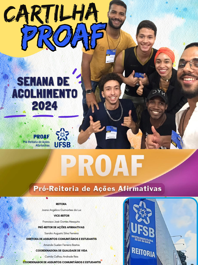 Cartilha Da PROAF - 2024 | PDF | Exclusão social | Saúde mental