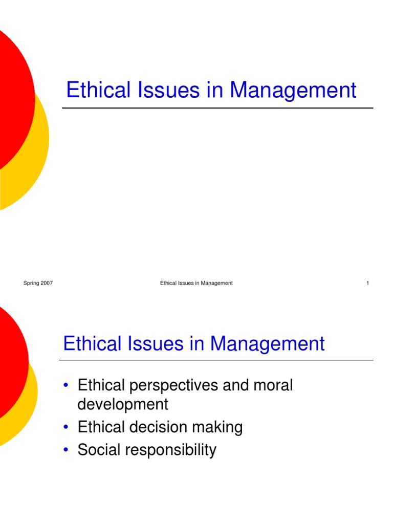 337 Ethical Issues | PDF | Business