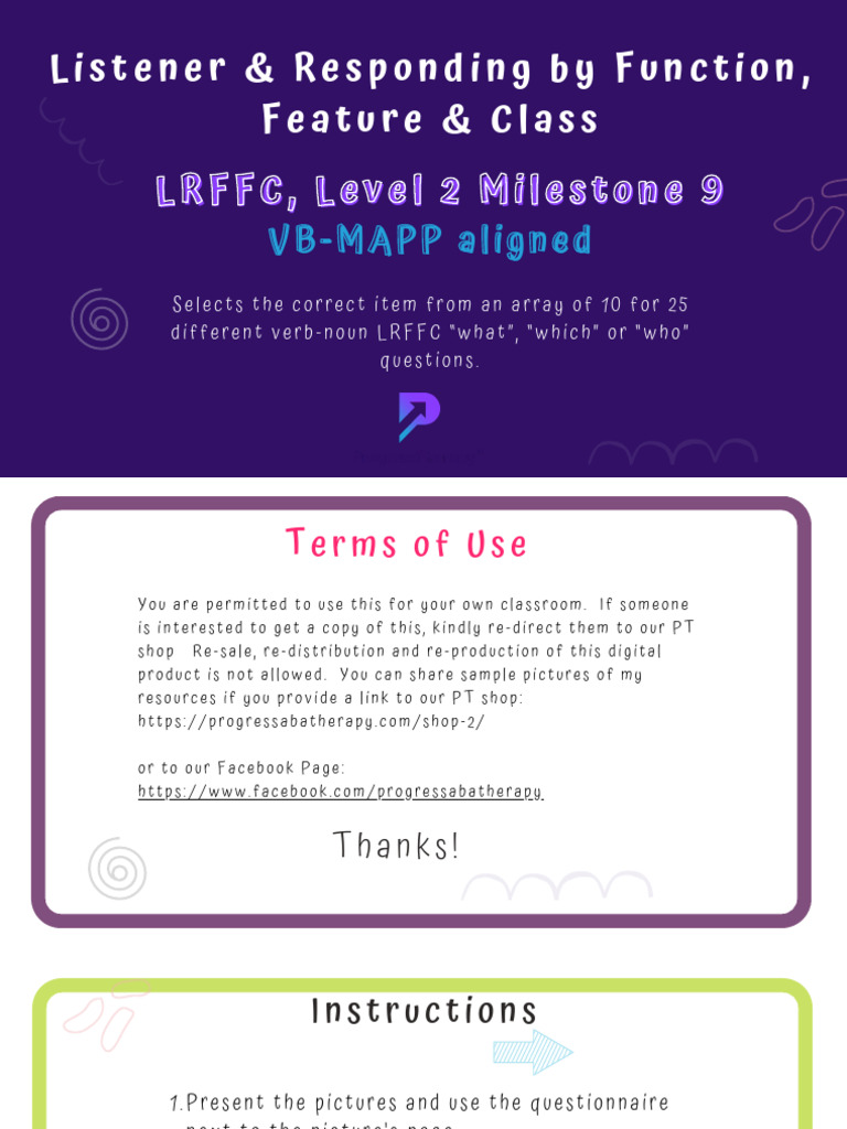 LRFFC Teaching Pack Overview | PDF