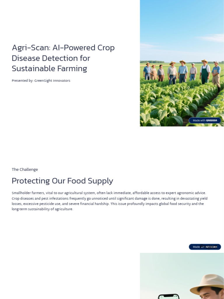 Agri-Scan: AI for Crop Disease Detection | PDF | Agriculture ...