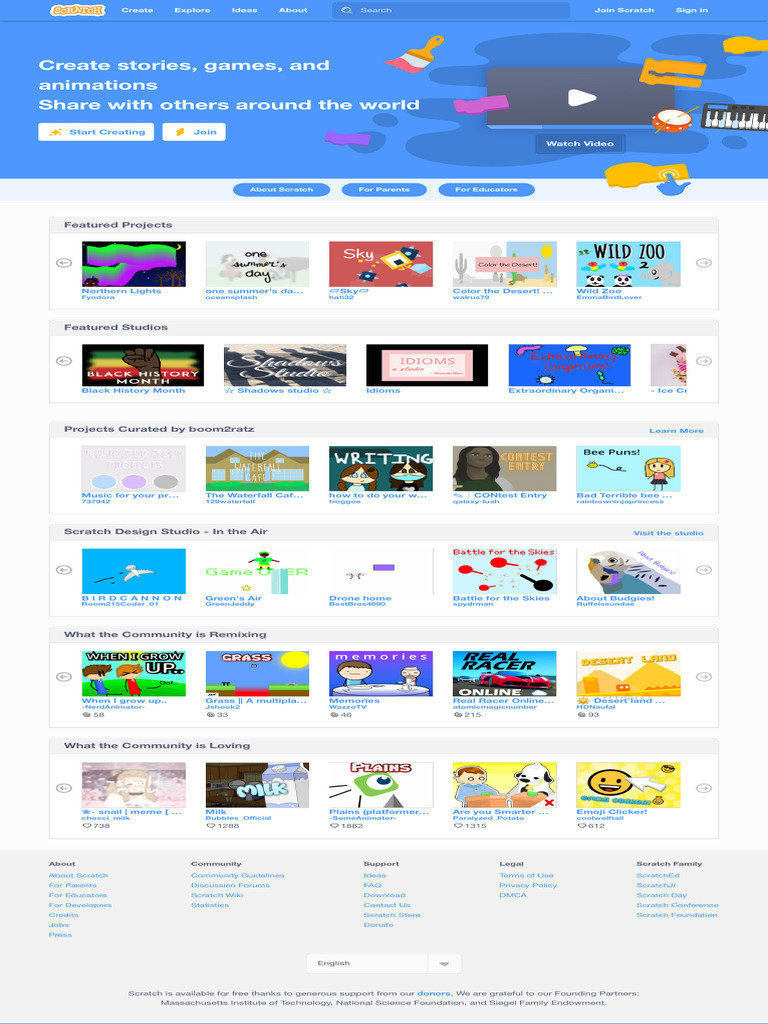 Scratch: Create and Share Projects | PDF