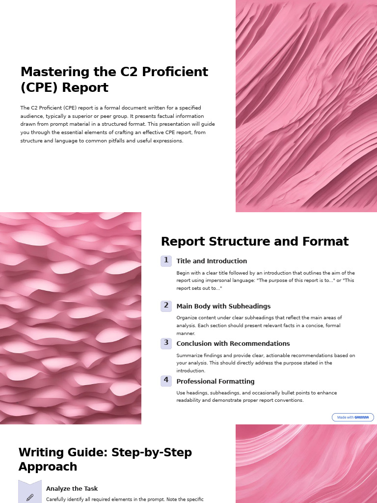 Crafting the C2 Proficient Report | PDF | Vocabulary | Syntax
