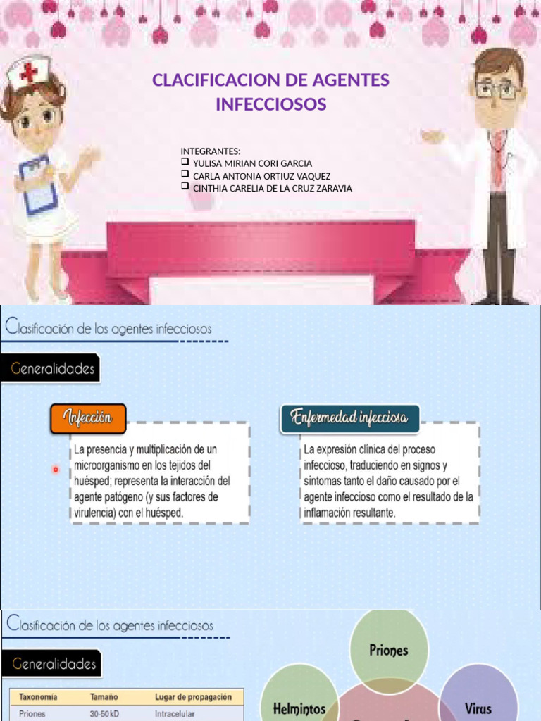 Clasificacion de Agentes Infecciones | PDF