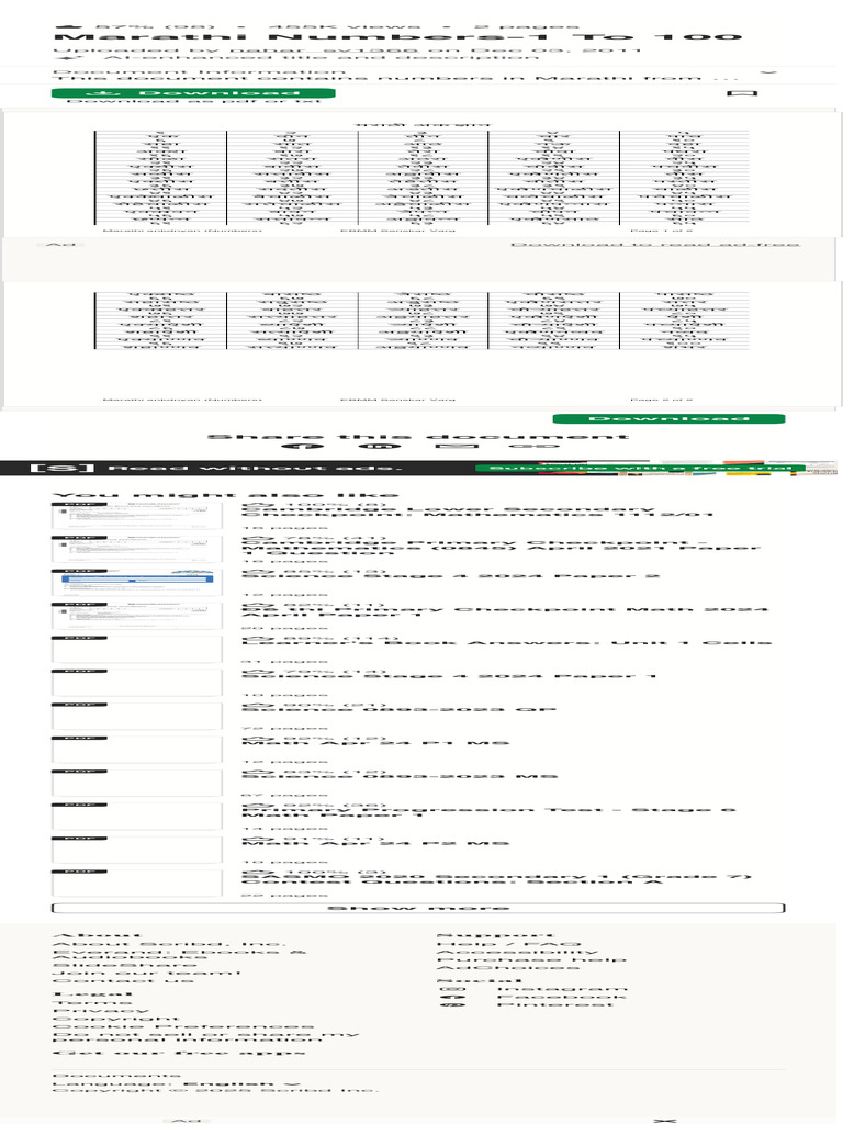 1 TO 100 NUMBERS IN WORDS IN MARATHI LANGUAGE PDF DOWNLOAD visual data 7