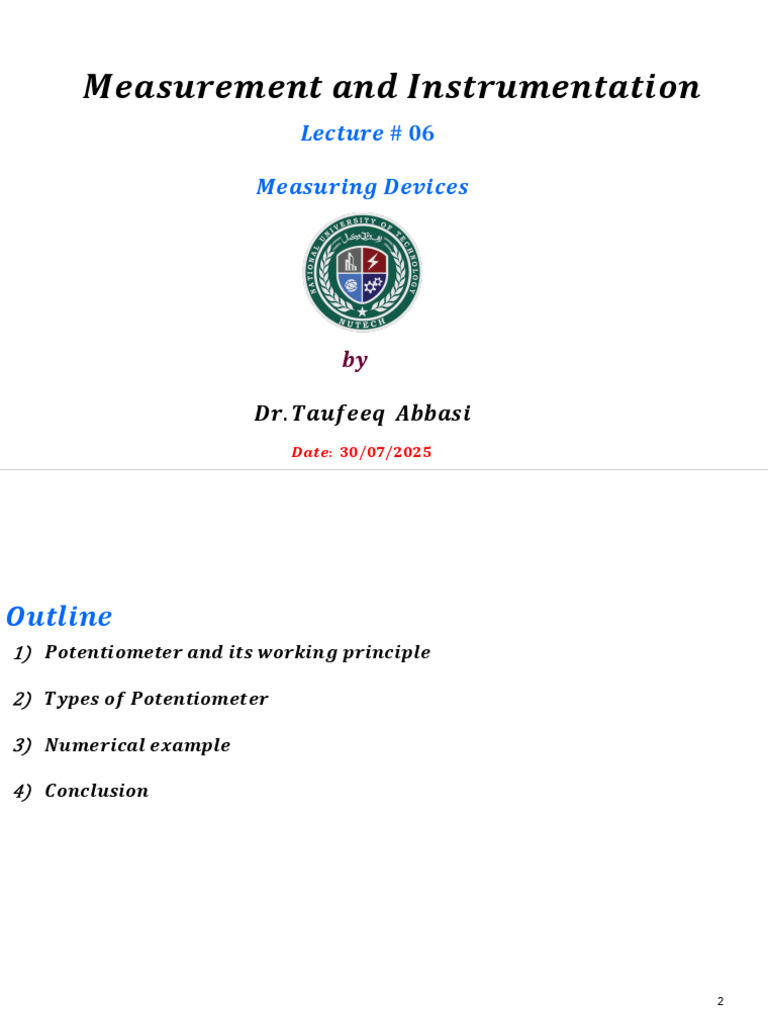 Measurement and Instrumentation Guide | PDF