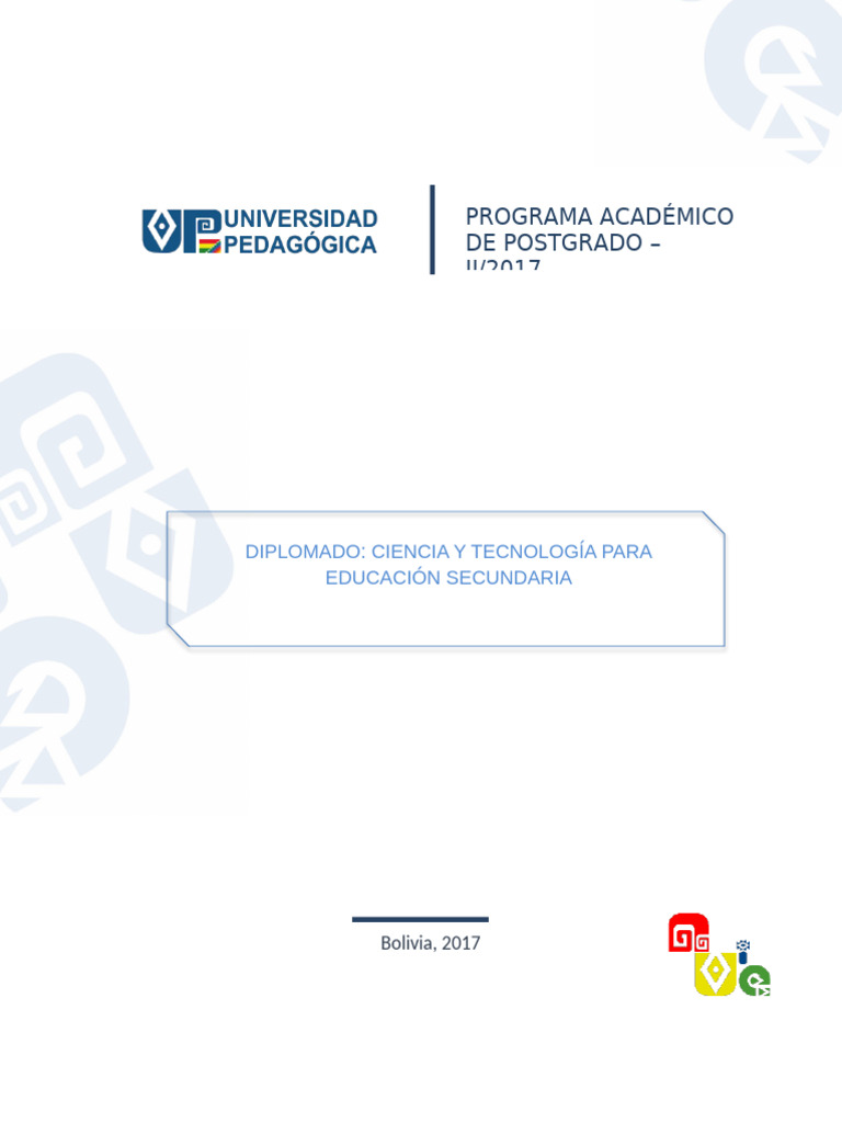 Diplomado en Ciencia y Tecnologia Secundaria Final | PDF | Educación