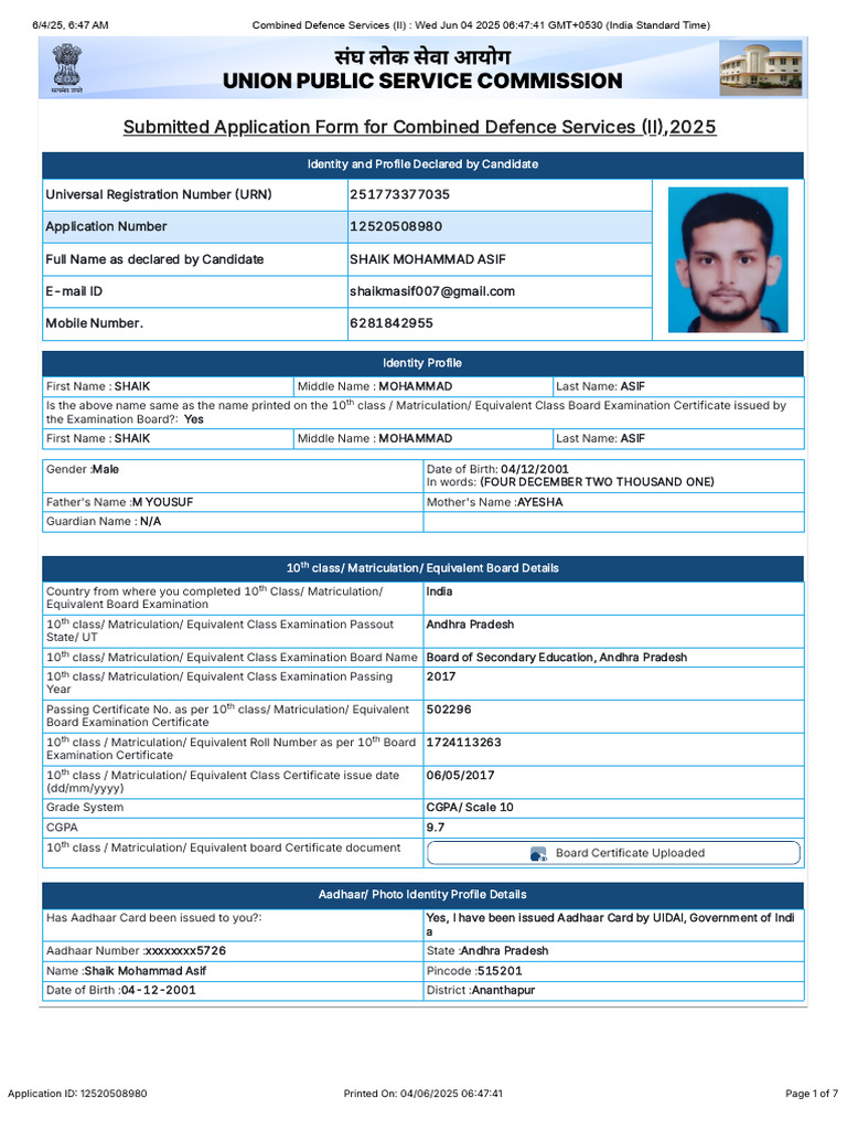Combined Defence Services (II) - Wed Jun 04 2025 06-47-41 GMT+0530 ...