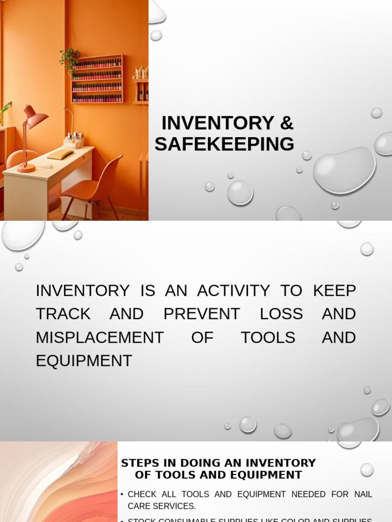 Effective Inventory & Safekeeping for Nail Tools | PDF