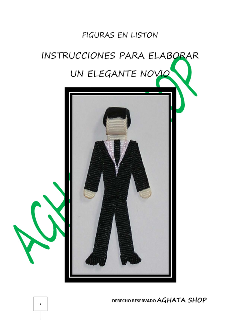 Cómo Hacer un Novio de Listón Elegante | PDF | Corbata | Ropa