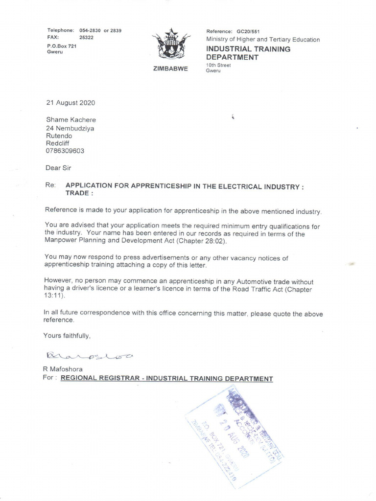 Clearance Letter | PDF
