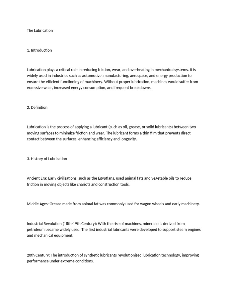 Essential Guide to Lubrication Types | PDF | Lubricant | Bearing ...