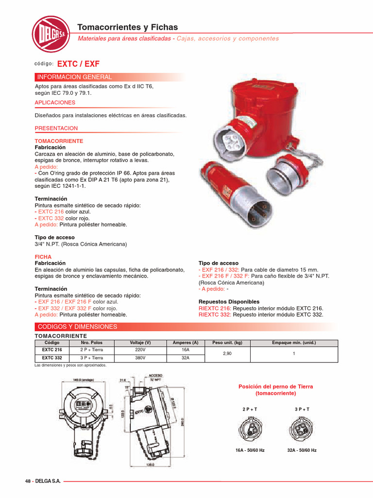EXTC-Tomacorriente y Ficha | PDF | Rieles | Materiales