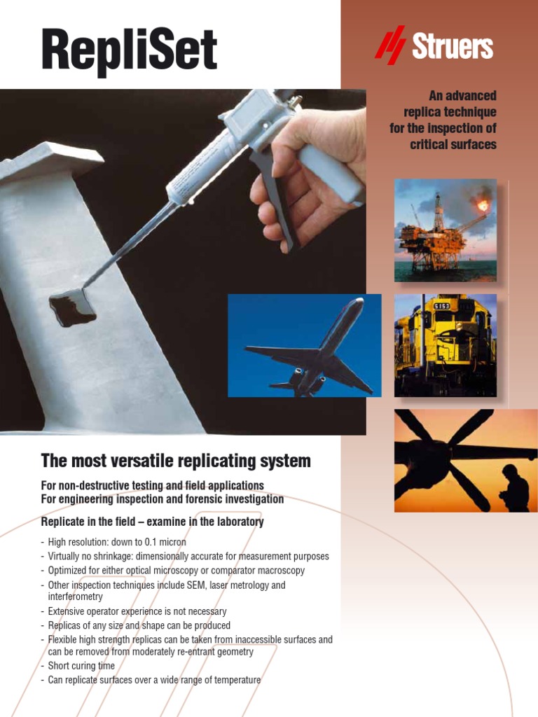 Advanced Replica Technique for Inspection | PDF | Microscopy ...
