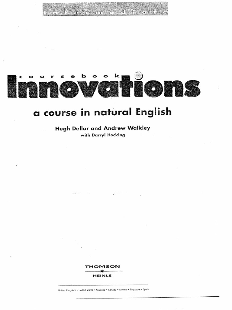 Innovations Intermediate SB | PDF