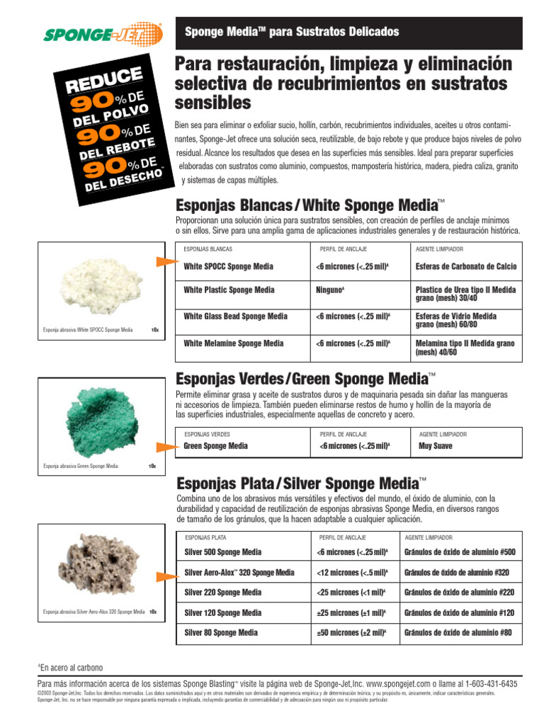 Sponge Media para Sustrato Sensible | PDF | Materiales