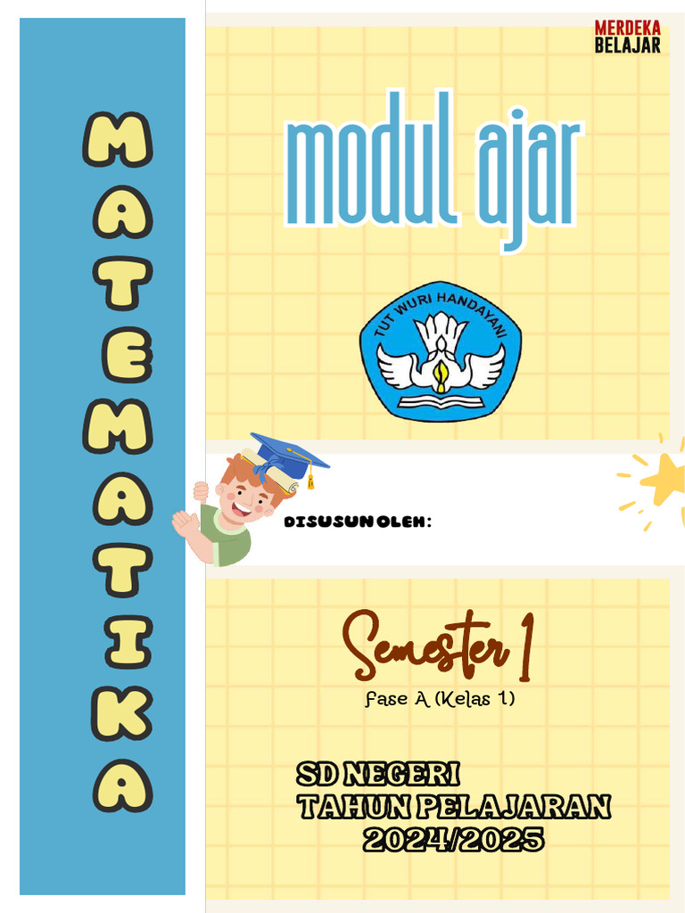 Modul Ajar Matematika Kelas 1 SD | PDF