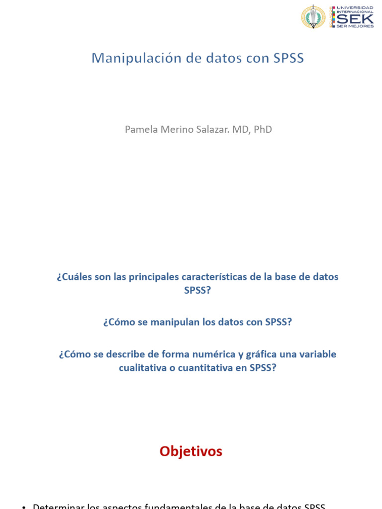 Manipulación de Datos Con SPSS | PDF | Spss | Media