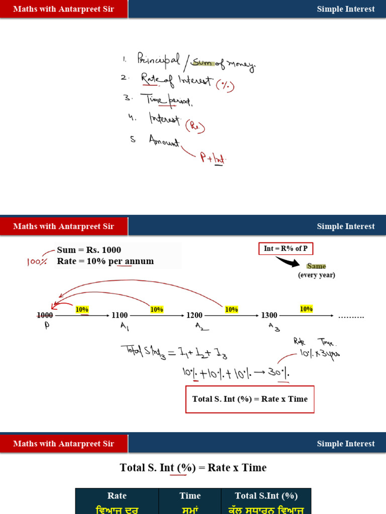 Simple Interest 12 | PDF