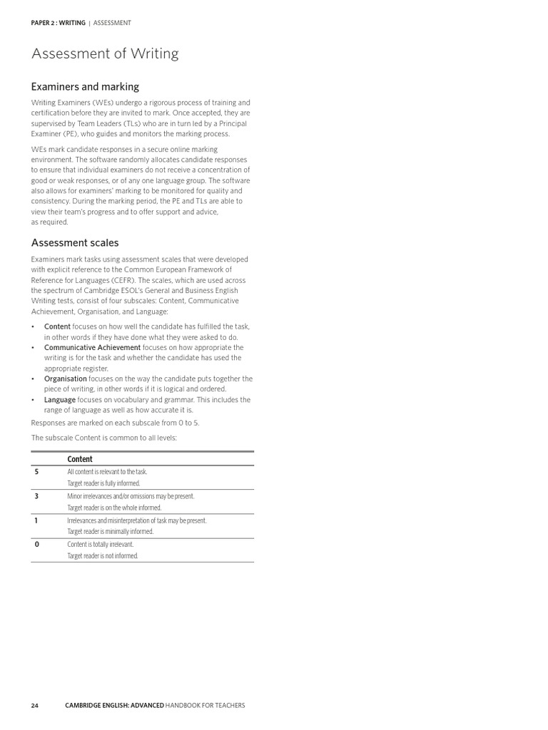 CEFR Writing Assessment Criteria | PDF | Cognitive Science | Communication