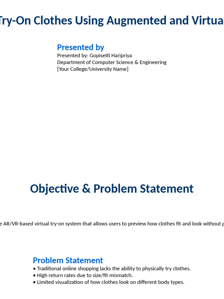 Virtual TryOn AR VR Poster | PDF