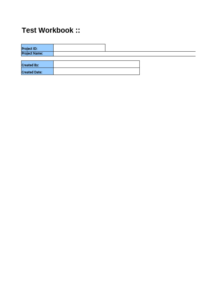 0030 RESOURCE TestWorkbook Template | PDF