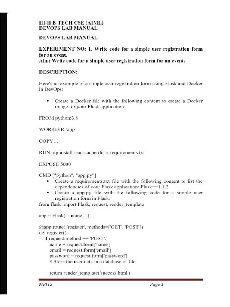 Devops Lab1 | PDF