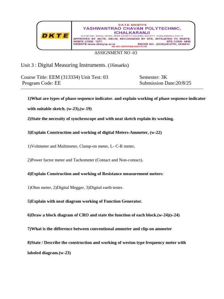 Assignment n0.03 and Q.bank | PDF