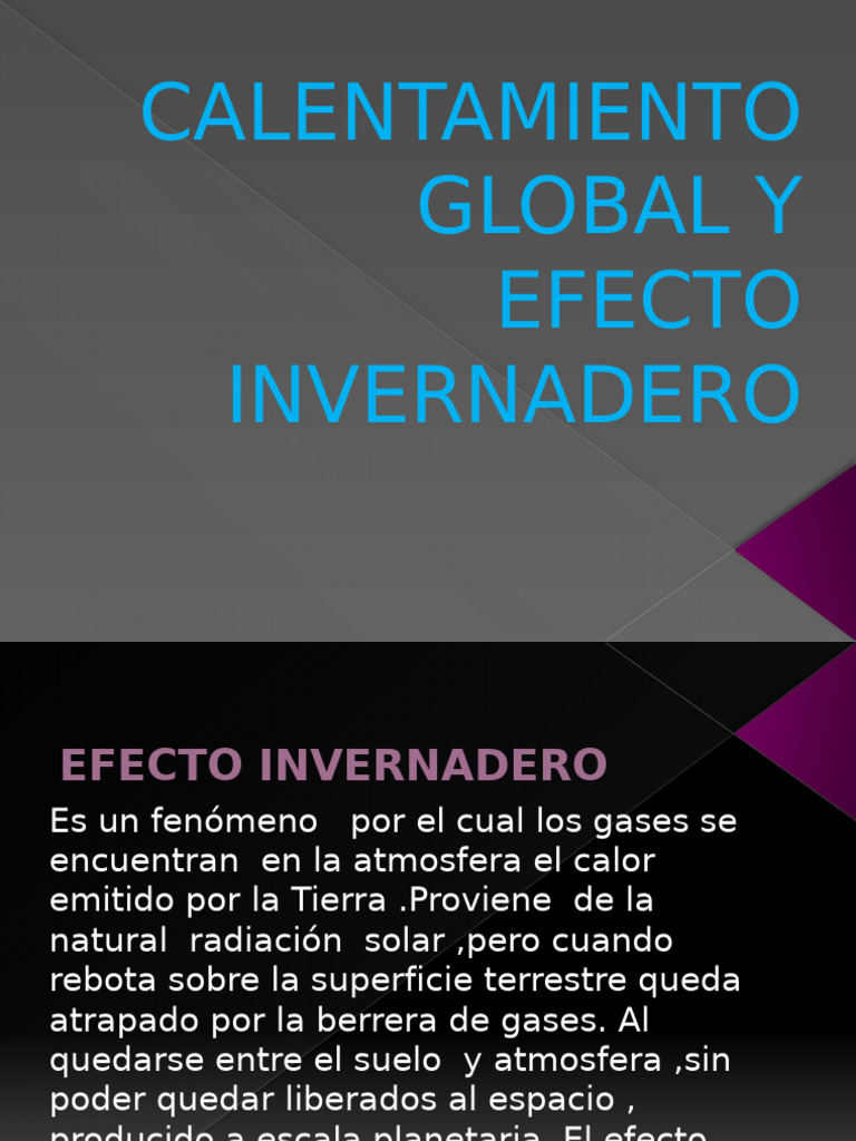 Calentamiento Global y Efecto Invernadero | PDF